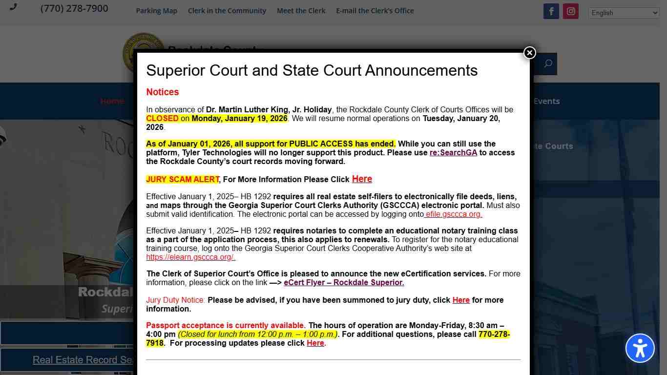 Home - Rockdale County Clerk of Superior and State Courts